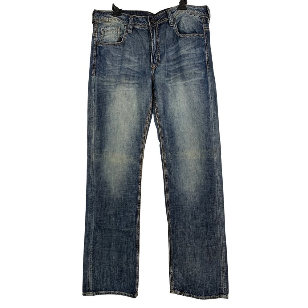 Buffalo X Buckle David Bitton Mens Jeans W36 L36 Tall Straight Brady RT10537